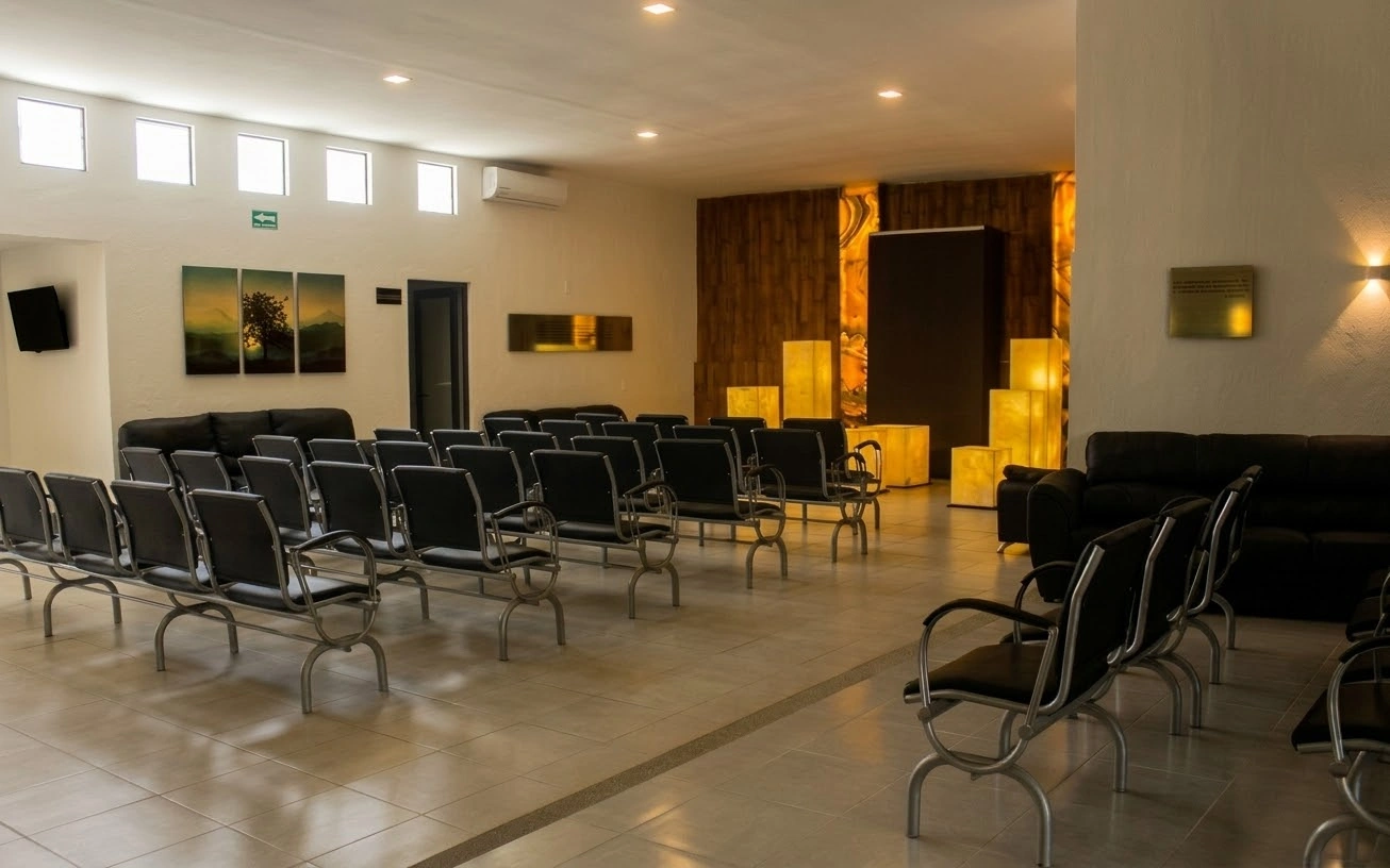 Interior amplio y climatizado de Sala Solatium para 300 personas en Recinto San José